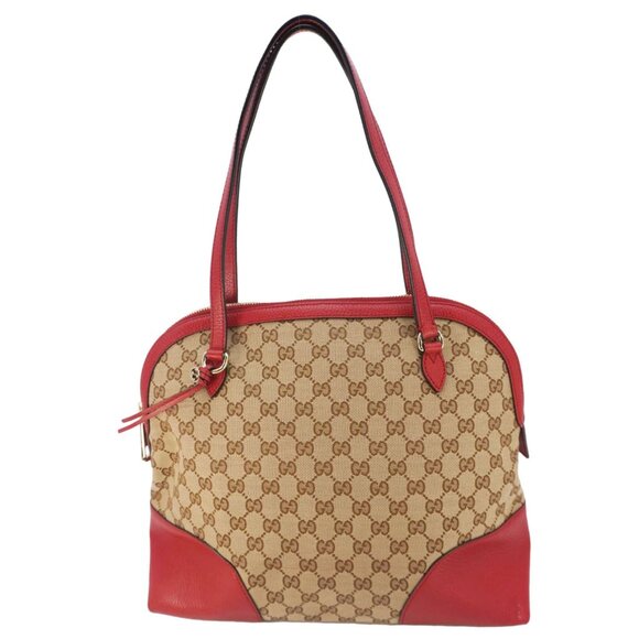 Gucci  Bree GG Canvas Hobo Bag Red - Picture 1 of 13